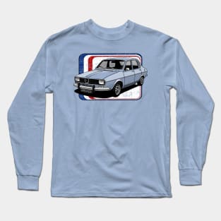 The beautifull french saloon with french flag colors background Long Sleeve T-Shirt